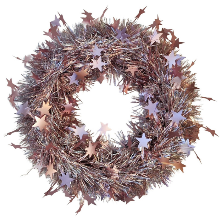 Corona Navideña de Estrellas 30cm