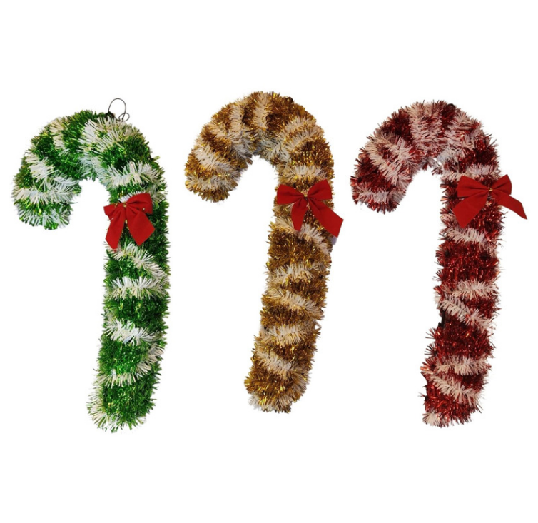 Bastón Navideño Colgante Decorativo