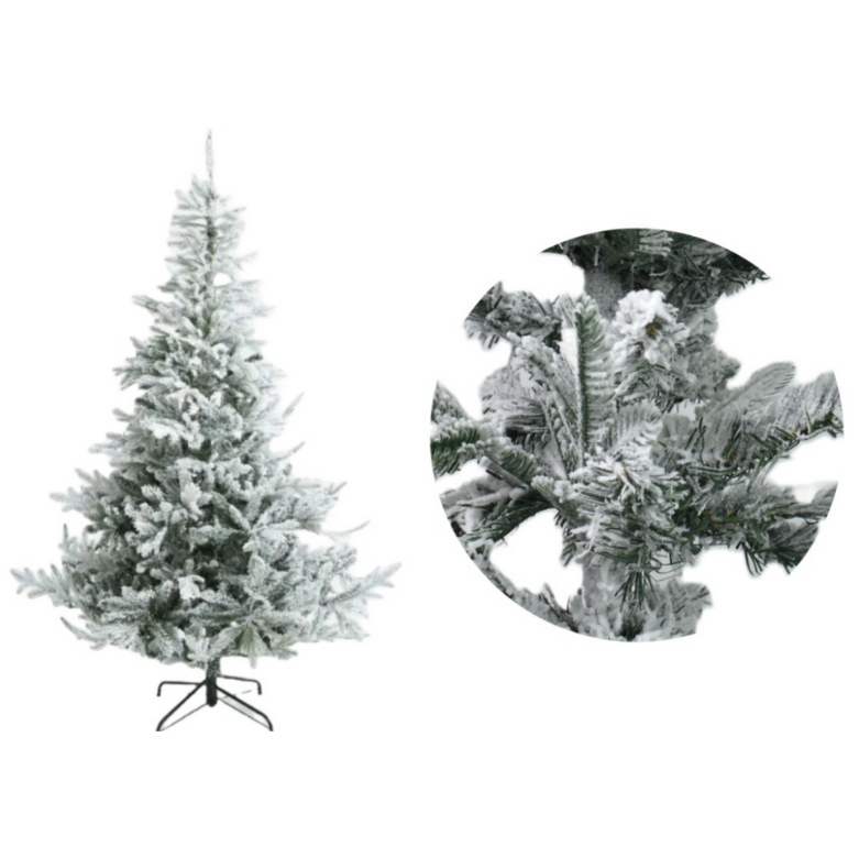 Árbol de Navidad nevado 150cm