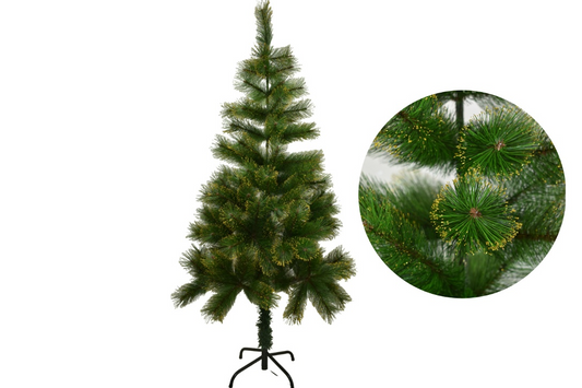 Árbol de Navidad con puntas doradas 180cm