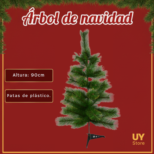 Árbol con puntas doradas 90cm