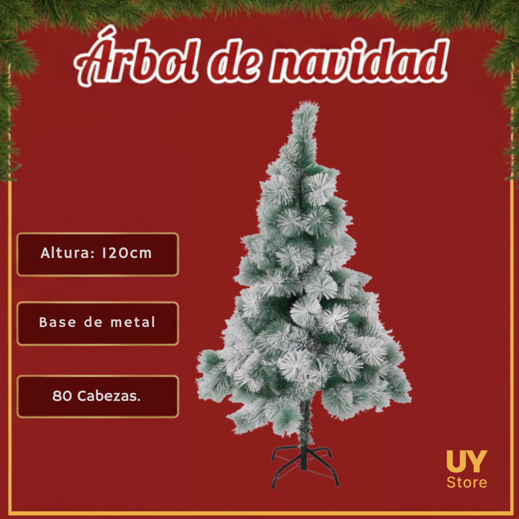 Árbol de Navidad nevado 120cm