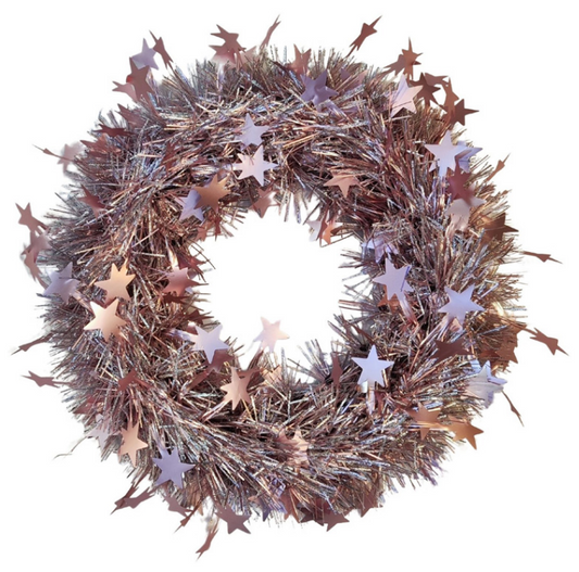 Corona Navideña de Estrellas 30cm