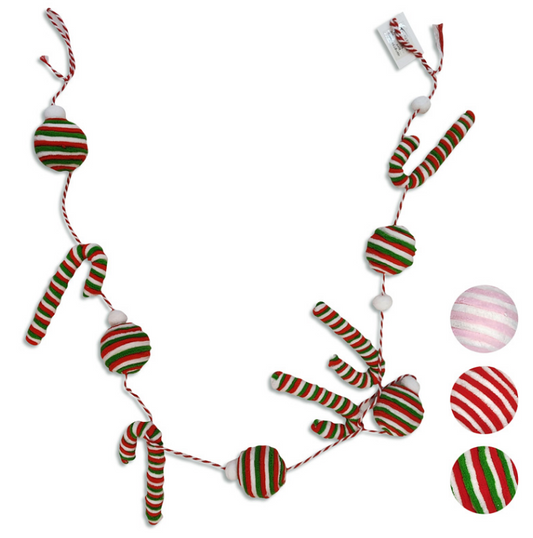 Guirnalda Navideña de Dulces 110cm – Multicolor