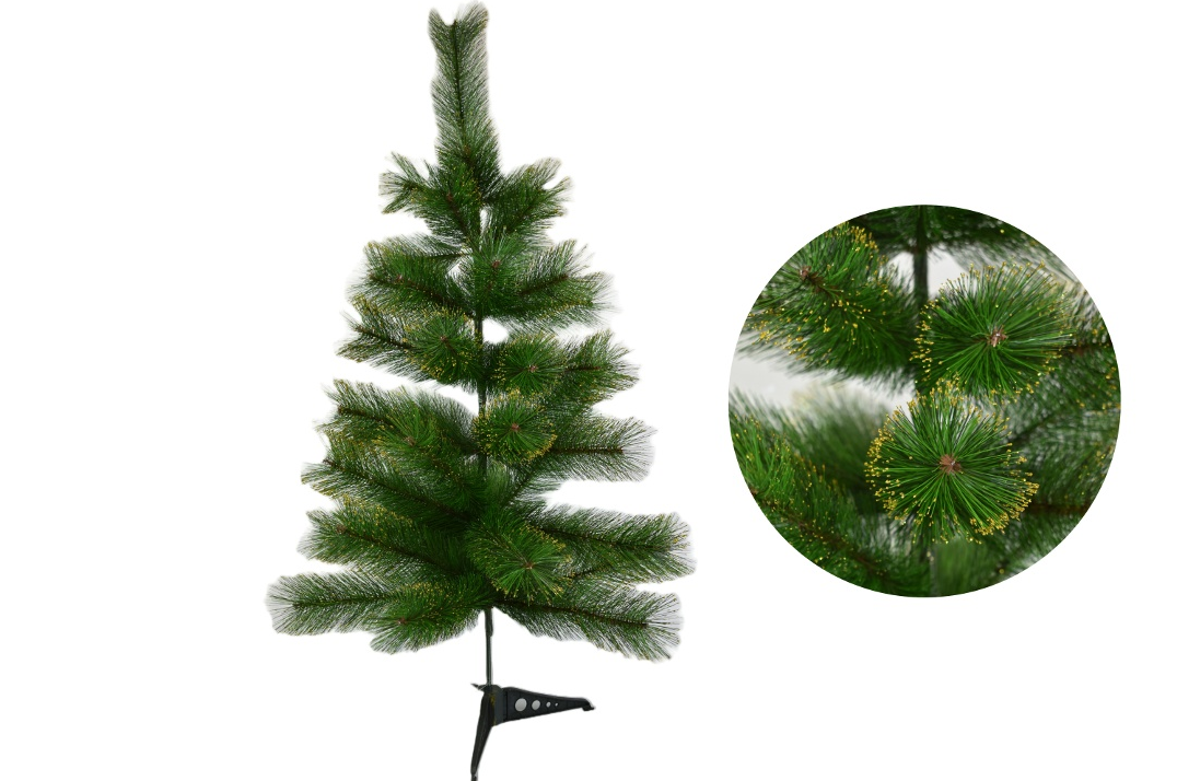 Árbol con puntas doradas 90cm