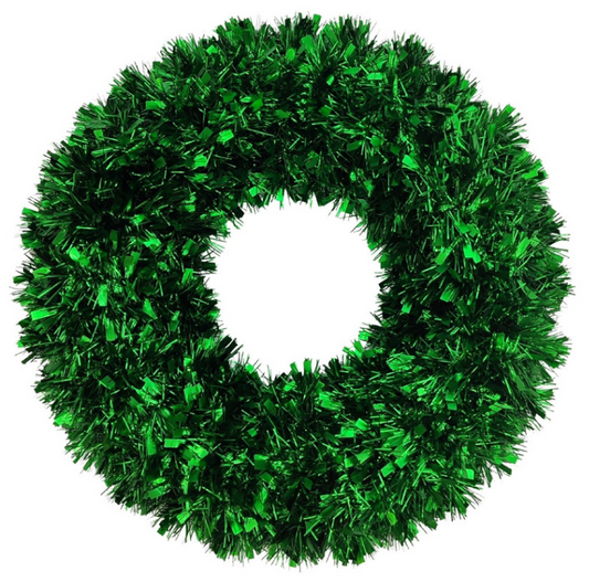 Corona Navideña Verde 38cm