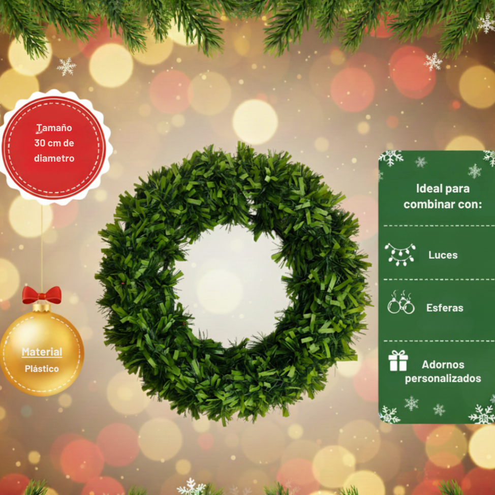 Corona Navideña 30cm